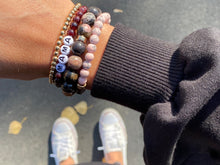 Load image into Gallery viewer, Half & Half // Red Garnet & Stabilized Turquoise