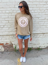 Load image into Gallery viewer, Kind Babes Club Crewneck // Sandstone
