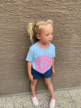 Load image into Gallery viewer, Kind Babes Club // Kids Tee // Light Blue
